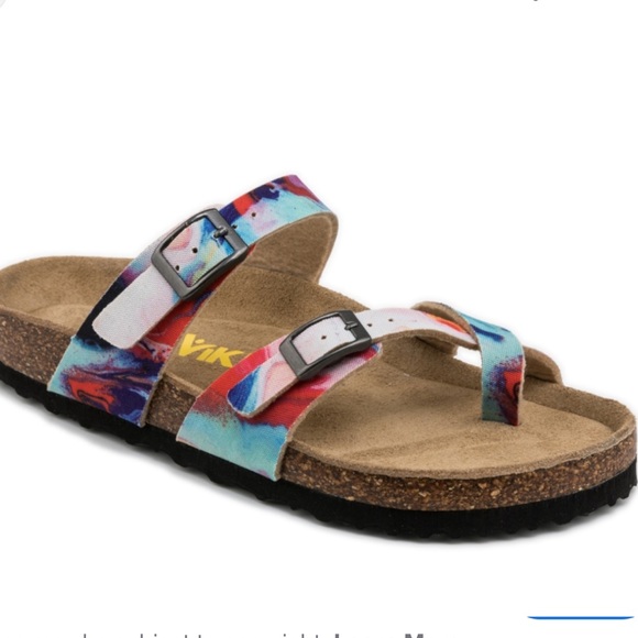 NWOT Viking Tofino Colorful Marbled Sandals-US size 9, Euro Size 40 - Picture 11 of 11